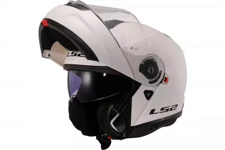 LS2 FF908 STROBE II SOLID WHITE-06 L capacete de motociclista para maxilar-2