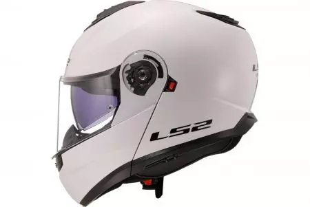 LS2 FF908 STROBE II SOLID WHITE-06 L capacete de motociclista para maxilar-3