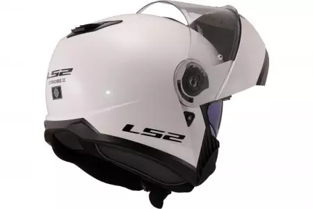 LS2 FF908 STROBE II SOLID WHITE-06 L capacete de motociclista para maxilar-8