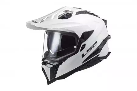 Kask motocyklowy enduro LS2 MX701 EXPLORER SOLID WHITE-06 L - AK4670110025