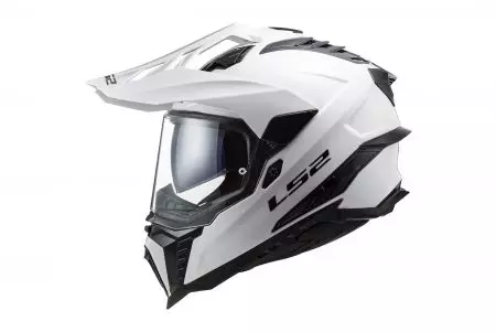 LS2 MX701 EXPLORER SOLID WHITE-06 L capacete para motas de enduro-2