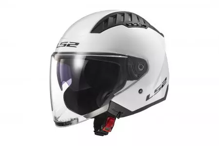 LS2 OF600 COPTER II GLOSS capacete aberto para motociclistas BRANCO-06 L-1
