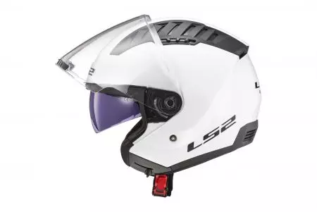 LS2 OF600 COPTER II GLOSS capacete aberto para motociclistas BRANCO-06 L-4