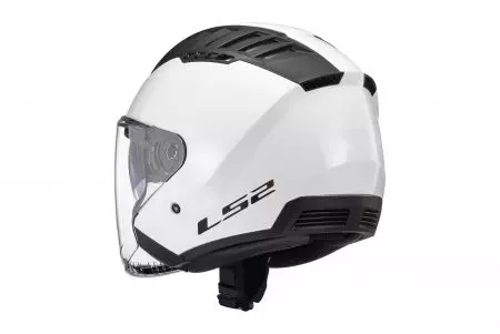 LS2 OF600 COPTER II GLOSS capacete aberto para motociclistas BRANCO-06 L-5