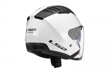LS2 OF600 COPTER II GLOSS capacete aberto para motociclistas BRANCO-06 L-7