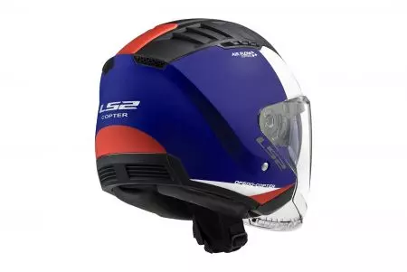 Kask motocyklowy otwarty LS2 OF600 COPTER II RISE M.BL. RED BLUE-06 XS-2