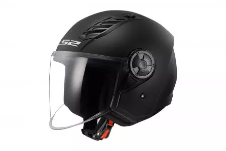 LS2 OF616 AIRFLOW II SOLID MATT BLACK-06 L capacete aberto para motociclistas - AK3661610115