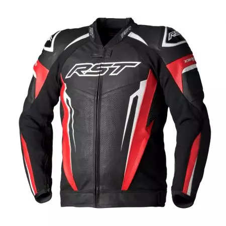 RST Tractech Evo 5 črveno/černo/бяло кожено яке за мотоциклет S - 103437-RED-40