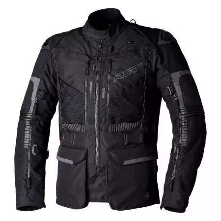 RST Ranger crna XL tekstilna motoristička jakna - 103236-BLK-46