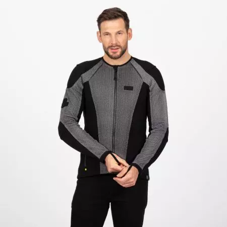 Knox Urbane Pro Mk3 tekstilna motociklistička jakna srebrna S