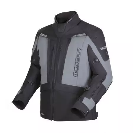 Tekstilna motociklistička jakna Modeka Hydron crno-siva M-1