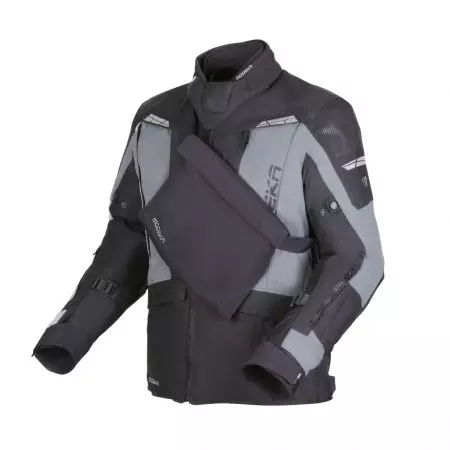 Tekstilna motociklistička jakna Modeka Hydron crno-siva M-3