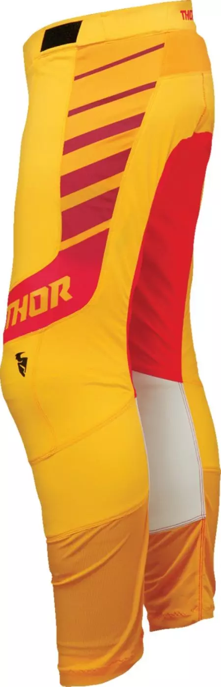 Spodnie cross enduro Thor Prime Analog żółty czerwony 28-5