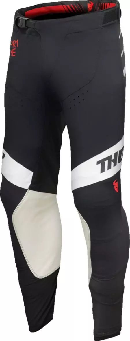 Spodnie cross enduro Thor Prime Analog czarny biały 40-1