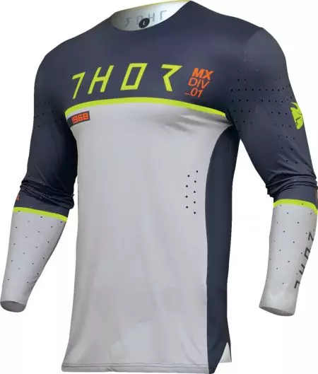 Koszulka bluza cross enduro Thor Prime Ace szary granatowy 3XL - 2910-7670