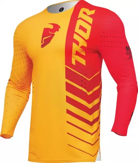 Koszulka bluza cross enduro Thor Prime Analog żółty czerwony M-1