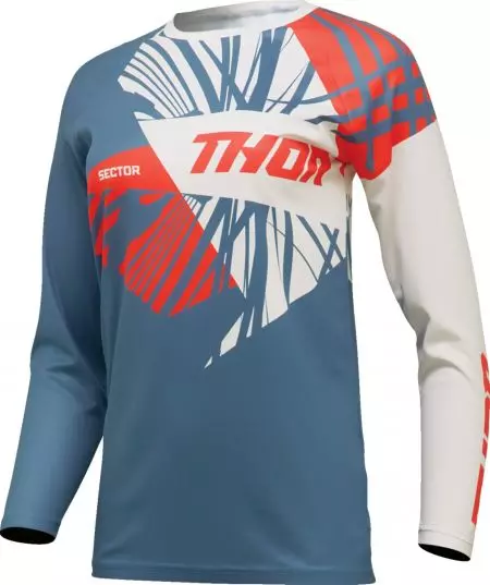 Koszulka bluza cross enduro Thor Sector Split niebieski biały XL - 2911-0298