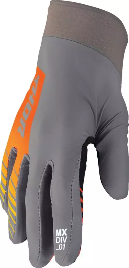 Thor Agile Analog enduro cross rukavice sivo narančaste S - 3330-7664