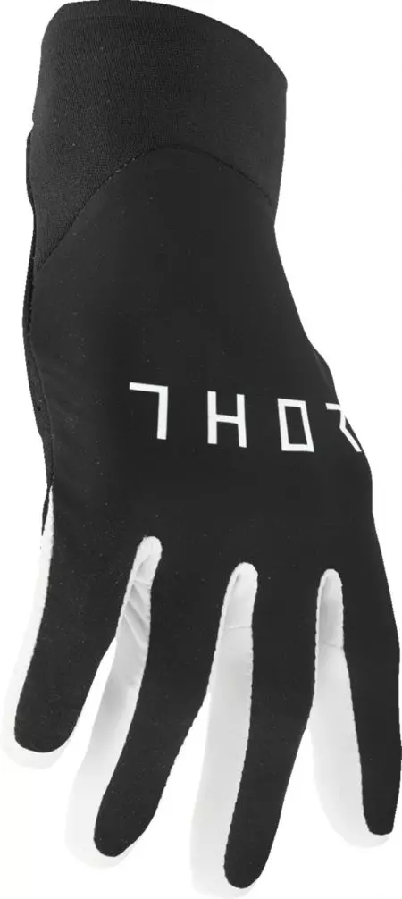 Rękawice cross enduro Thor Agile Solid czarny biały L-5