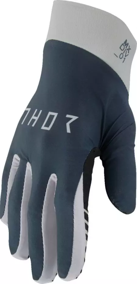 Thor Agile Solid cross enduro rukavice, sive tamnoplave, XS - 3330-7675