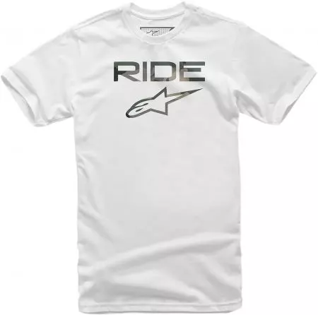 T-shirt Alpinestars Ride 2.0 camuflada branca XL - 1119-7200620-XL