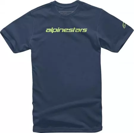 T-shirt Alpinestars Linear Word azul L - 1212-720207036L
