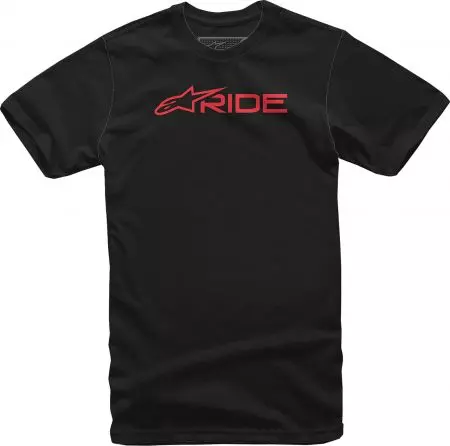 Koszulka T-shirt Alpinestars Ride 3.0 czarny czerwony L-1