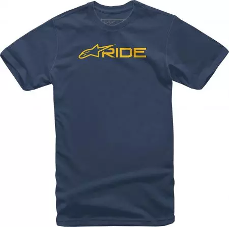 Koszulka T-shirt Alpinestars Ride 3.0 błękitny złoty L-1