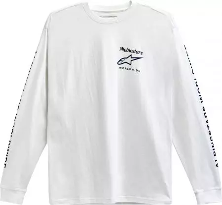 Koszulka T-shirt Alpinestars Authenticated Long Sleeve biały XL-1