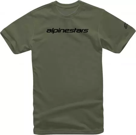Koszulka T-shirt Alpinestars Linear Wordmark zielony czarny XL - 1212720206910XL