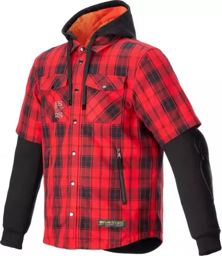 Kurtka motocyklowa tekstylna Alpinestars Taran Shirt czarny czerwony M-1
