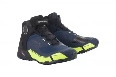 Alpinestars CR-X Drystar sapatos de uso diário preto azul amarelo 12,5 - 2611820-1705-125
