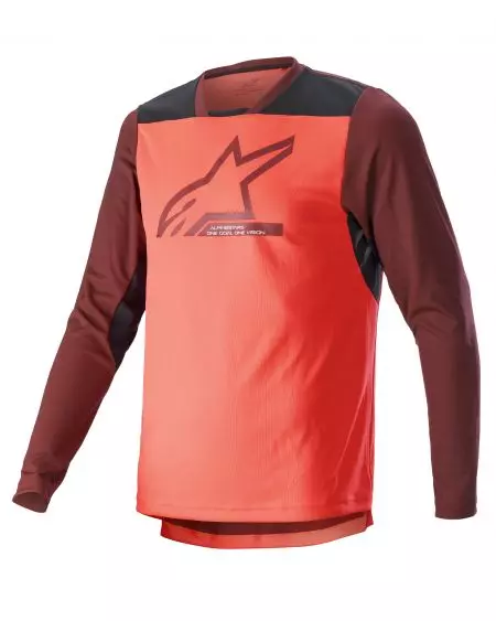 Camisola de ciclismo Alpinestars Drop 6 Manga comprida cor-de-rosa borgonha 2XL - 1766422-3141-2X