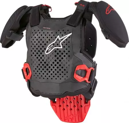Alpinestars Youth A5s V2 armadura de proteção para crianças preto branco vermelho L/XL - 6740224-123-LXL