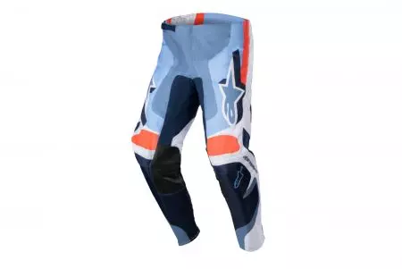 Spodnie cross enduro Alpinestars Fluid Agent błękitny pomarańczowy 38-1