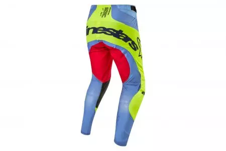 Alpinestars Techstar Ocurii calças de enduro cruzado azul amarelo vermelho 40-2