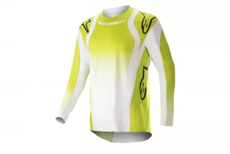 Koszulka bluza cross enduro Alpinestars Techstar Push żółty biały XL - 3760823-552-XL