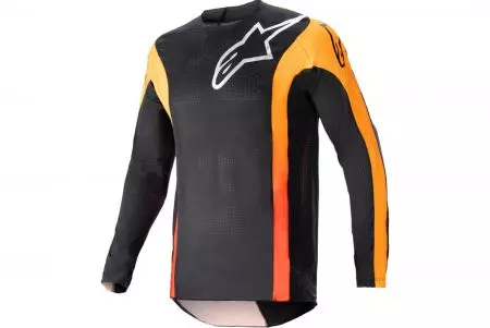 Koszulka bluza cross enduro Alpinestars Techstar Sein czarny pomarańczowy XL - 3761123-1041-XL