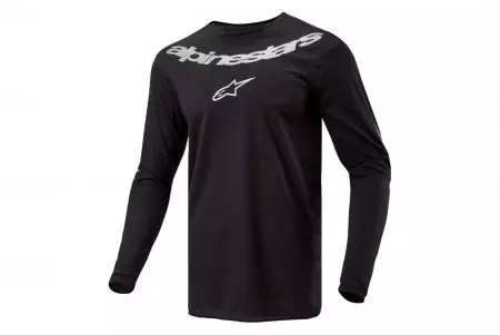 Koszulka bluza cross enduro Alpinestars Fluid Graphite czarny srebrny M - 3763824-119-M