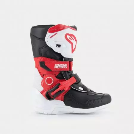Alpinestars Tech 3S Kids cross enduro motorističke čizme za djecu, bijela, crna, crvena 10-3