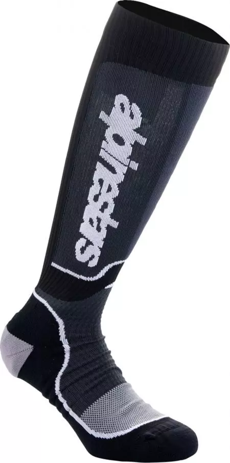 Alpinestars MX Plus čarape crno bijele L-1