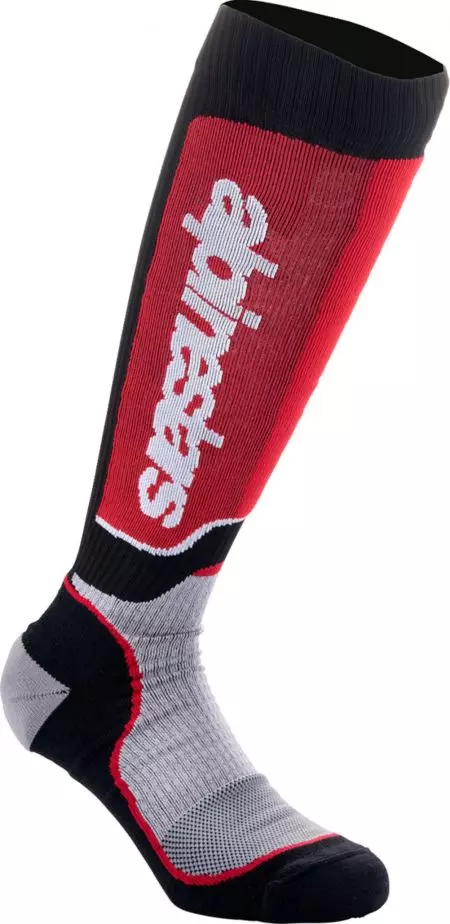 Alpinestars MX Plus čarape crne crveno sive L-1