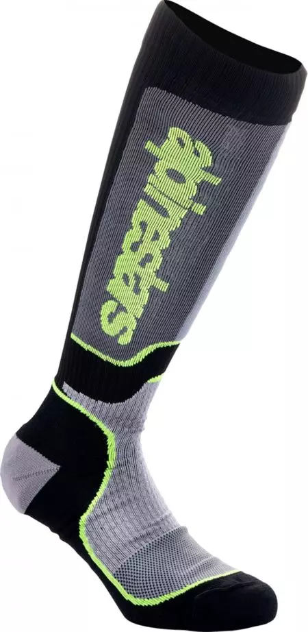 Alpinestars MX Youth čarape za djecu crno sivo žute M/L - 4742324-175-M/L