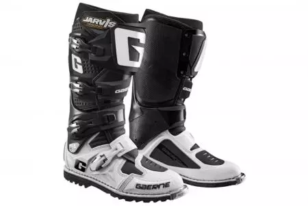 Gaerne SG-12 Graham Jarvis LM motociklističke čizme crno bijele 41-1