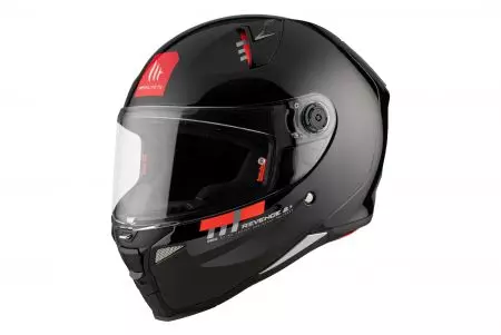 Kask motocyklowy integralny MT Helmets Revenge 2 S Solid połysk czarny L-1