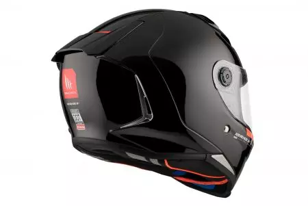 Kask motocyklowy integralny MT Helmets Revenge 2 S Solid połysk czarny L-5