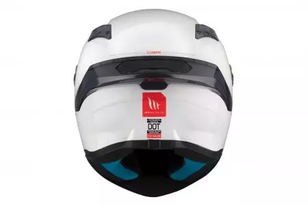 Kask motocyklowy integralny MT Helmets Targo S Solid A0 perła biały S-4