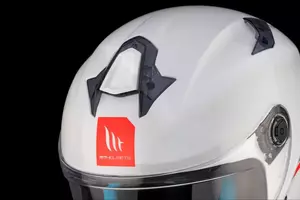 Kask motocyklowy integralny MT Helmets FF106B Targo S Solid A0 połysk perłowy biały L-10