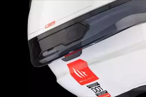 Kask motocyklowy integralny MT Helmets FF106B Targo S Solid A0 połysk perłowy biały L-14