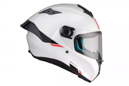 Kask motocyklowy integralny MT Helmets FF106B Targo S Solid A0 połysk perłowy biały L-6